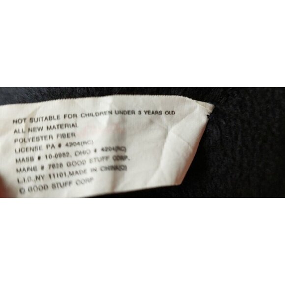 Black Halloween Cat Plush Hunched Up Orange Ribbon Good Stuff - Picture 6 of 9